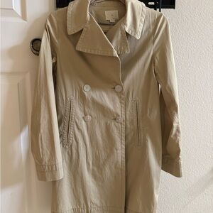 Boy Band of outsider Beige Double-Breasted Women's Trench Coat